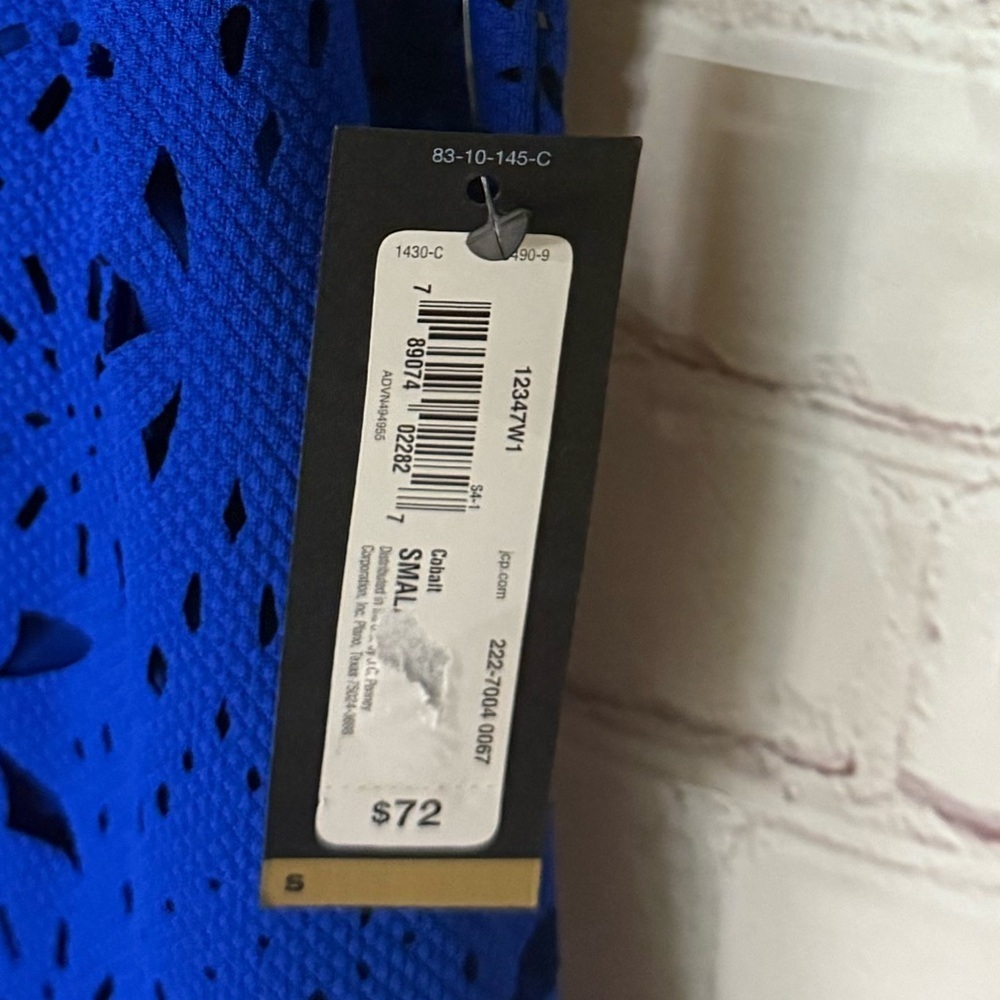 Worthington Women's Blue Mini Dress - Picture 4 of 5